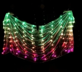 LED hedvábné závoje