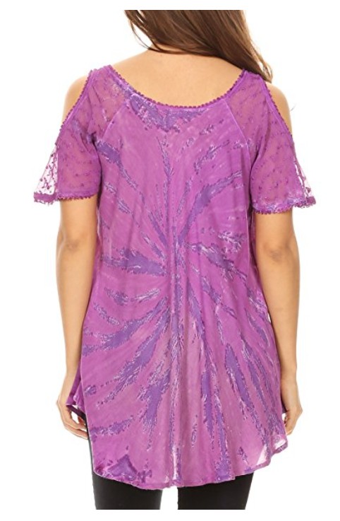 Tunika Filipa PLUS - FIALOVÁ (obvod do 117 cm)