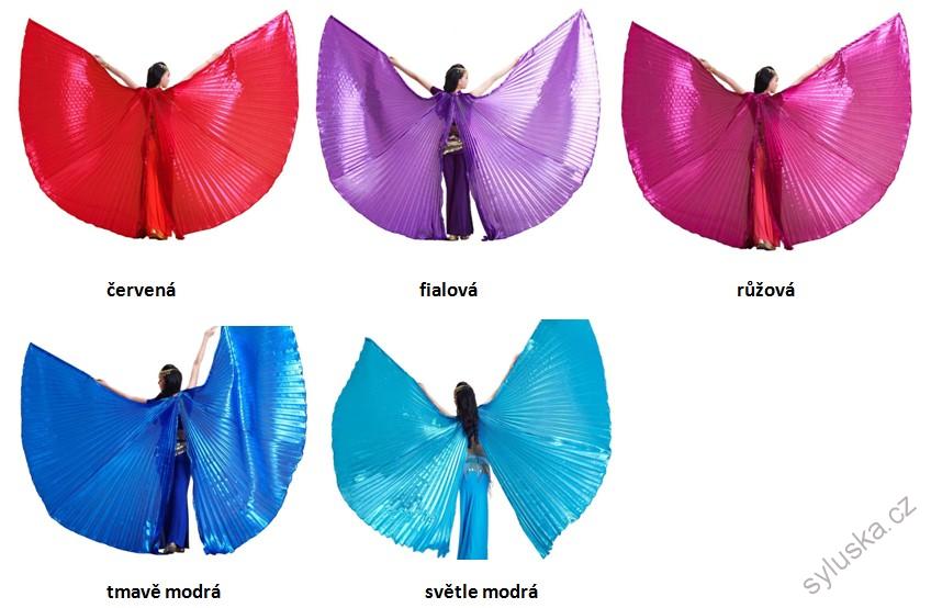 Křídla ISIS velká (145 cm) - půlená - SVĚTLE MODRÁ