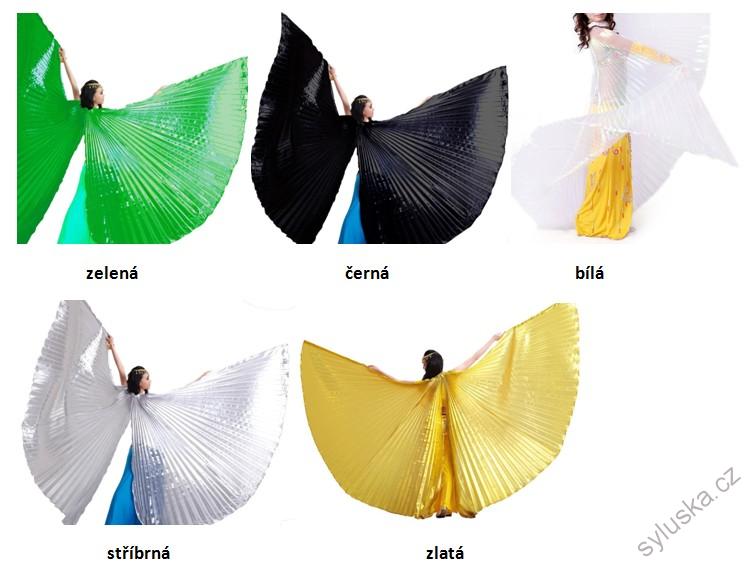 Křídla ISIS velká (145 cm) - půlená - TMAVĚ MODRÁ