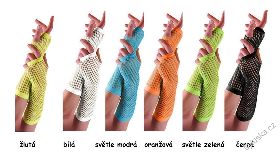 SKLADEM - Belly dance síťované rukavice (1 pár) - ČERVENÉ