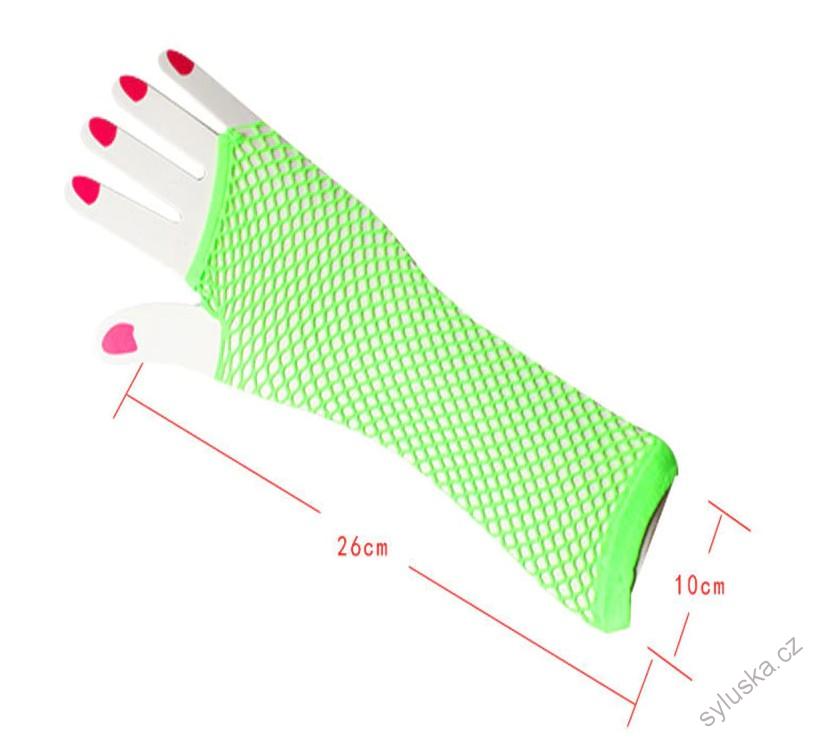 SKLADEM - Belly dance síťované rukavice (1 pár) - ČERVENÉ