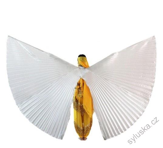 Dívčí křídla ISIS (100 cm) - půlená - STŘÍBRNÁ