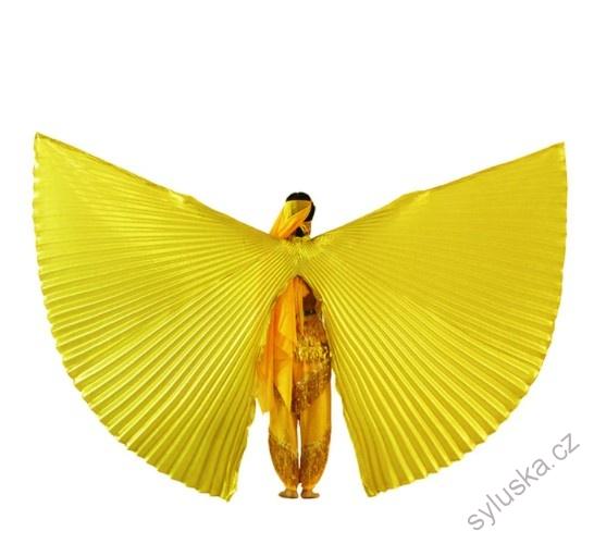 Dívčí křídla ISIS (100 cm) - půlená - ZLATÁ