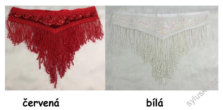 SKLADEM - Ozdobný belly dance pás LOREN - STŘÍBRNÝ - 115 cm