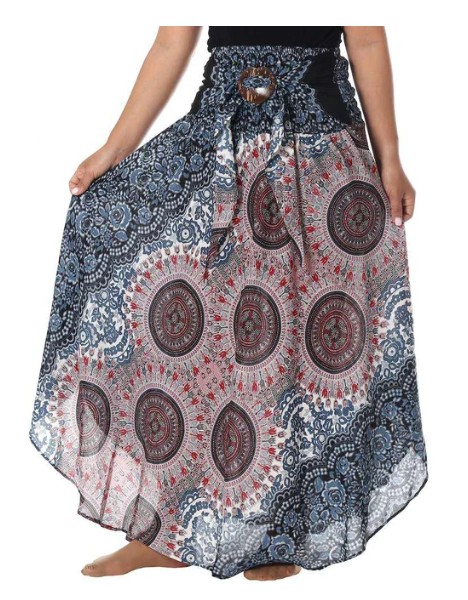 BOHO sukně Mandala - BÉŽOVÁ, vel. S-XL