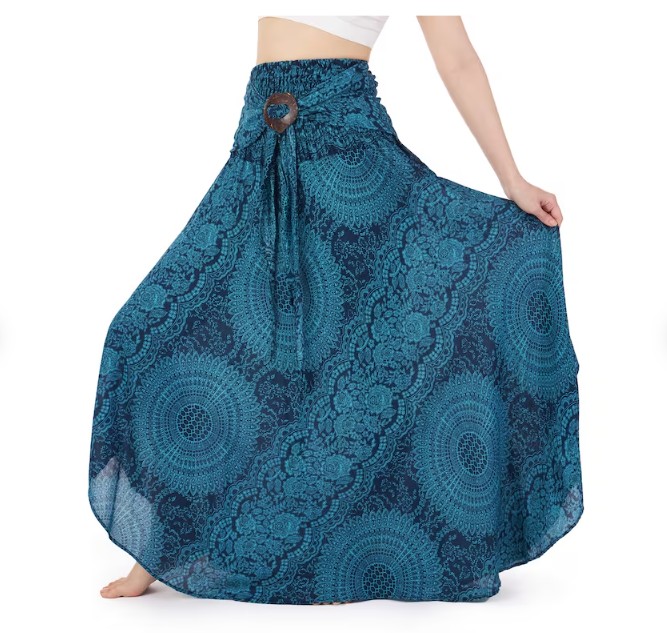 BOHO sukně Mandala - MODRÁ, vel. S-XL