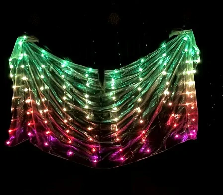 LED hedvábný ZÁVOJ - MULTICOLOR - 200x100 cm
