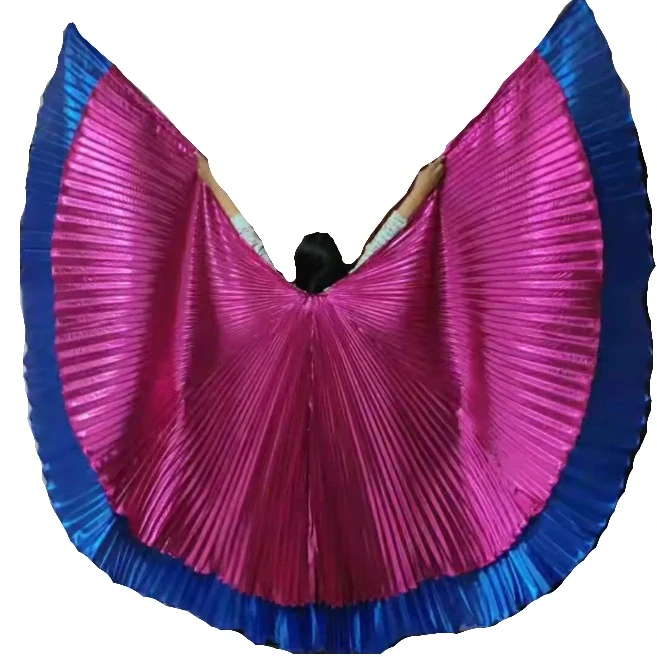 Dvojitá křídla ISIS ultra velká (145 cm) - MODRO - RŮŽOVÁ