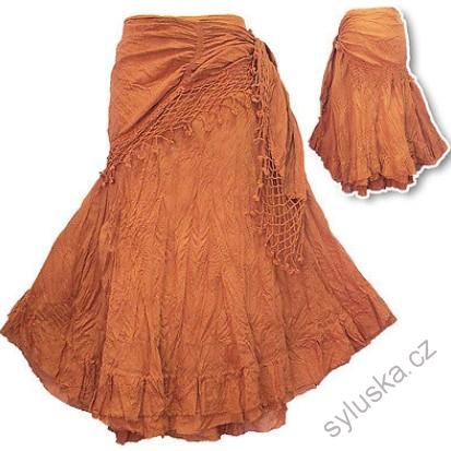 Sukně NINA - ORANŽOVÁ (87.5 cm)