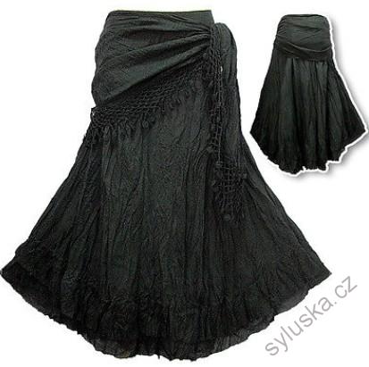 Sukně NINA - ČERNÁ (87.5 cm)