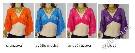 ORIENT TOP (4) krajka, S/M více barev