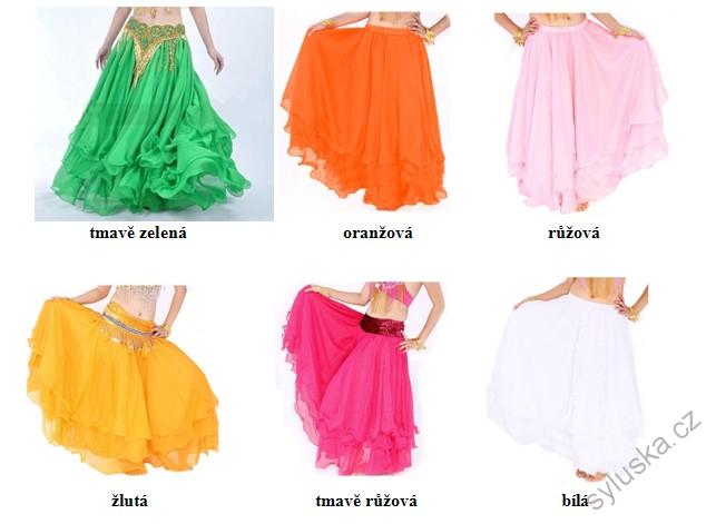 Sukně TANIA 3vrstvá - VÍCE BAREV
