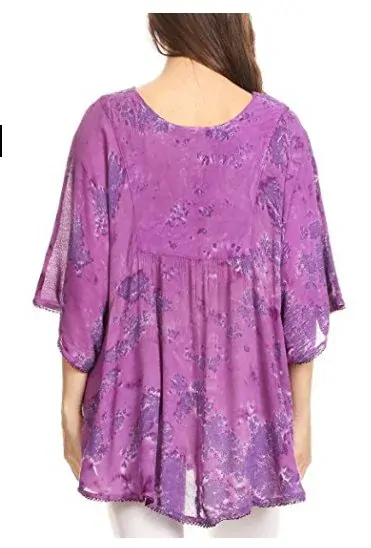 Tunika (kaftan) Clea - FIALOVÁ (až 160 cm)