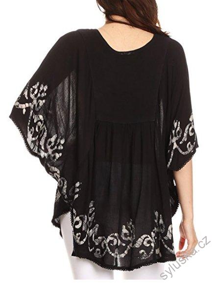 Tunika (kaftan) Lyneda - černá (do 127 cm)