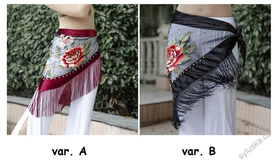 Belly dance šátek ROSA - vícebarevný