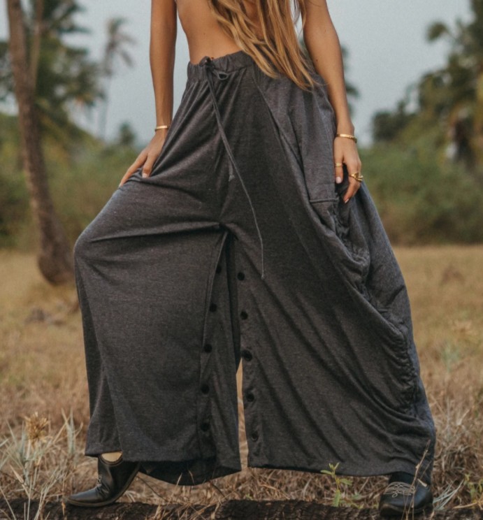 Boho KALHOTY a SUKNĚ - 2v1 - CHARCOAL