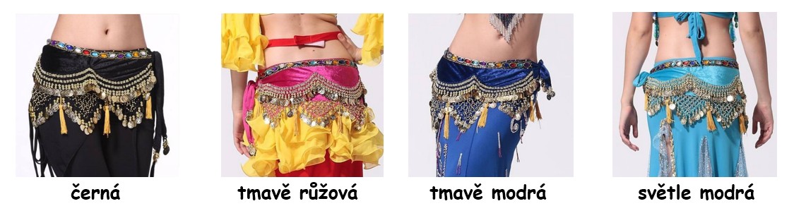 Sametový šátek BENNY se zlatými penízky