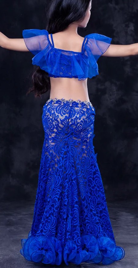 Dívčí orient komplet DANAE - MODRÝ, vel. S/M/L