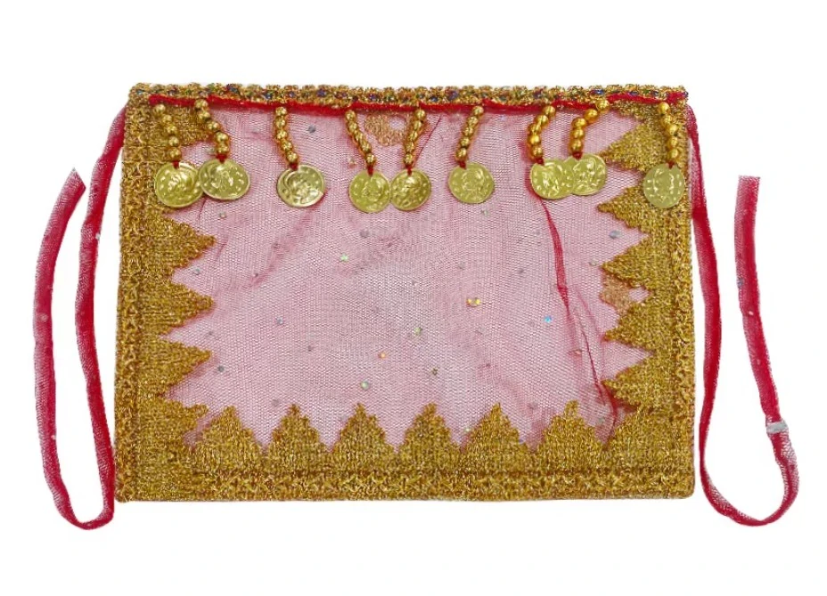 Závoj přes obličej (2) - ČERVENÝ - čtverec