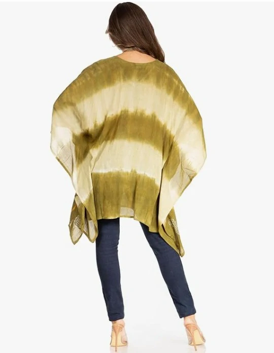 Tunika (kaftan) DAVINA - ARMY GREEN (obvod do 129.5 cm)