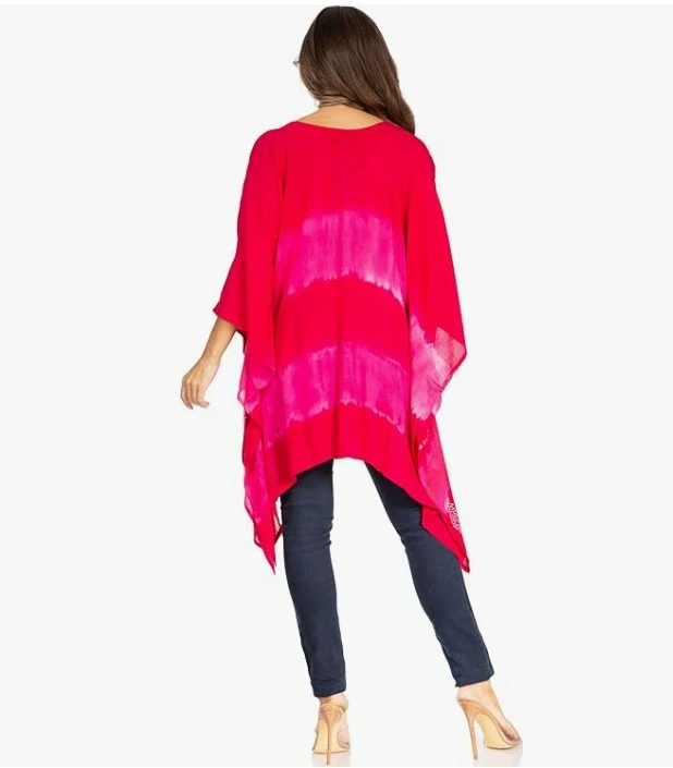Tunika (kaftan) DAVINA - FUCHSIA (obvod do 129.5 cm)