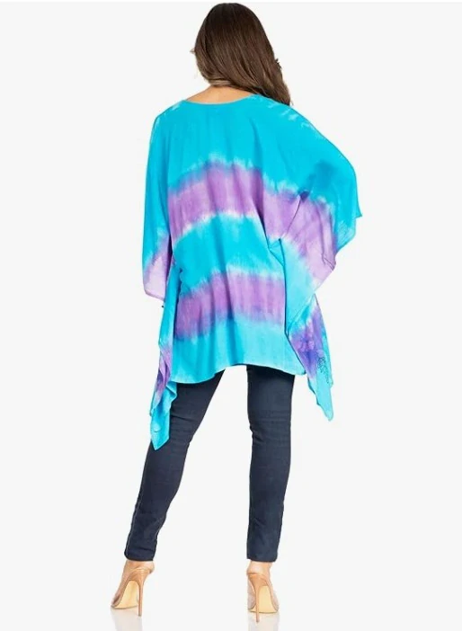 Tunika (kaftan) DAVINA - TYRKYSOVÁ (obvod do 129.5 cm)