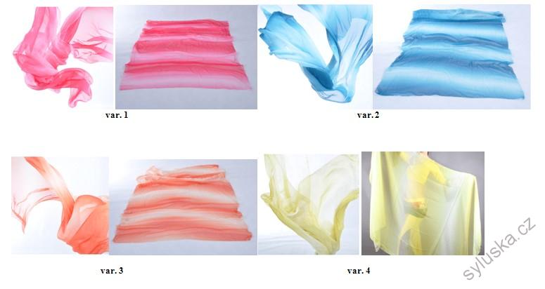 Závoj - DUHOVÝ - 13 barev