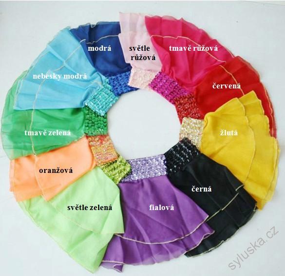 Nárameník s volánky (1ks) - VÍCE BAREV