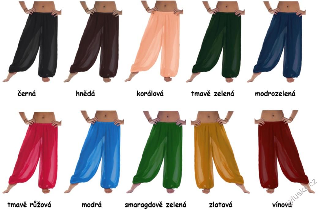 Kalhoty šifon, 25 barev I NA MÍRU