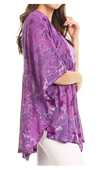 Tunika (kaftan) Clea - FIALOVÁ (až 160 cm)