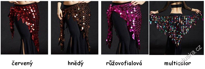 Krajkový šátek AMINA s flitříky