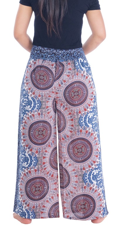 BOHO kalhoty LILIANA, vel. S-XL - ČERNÉ