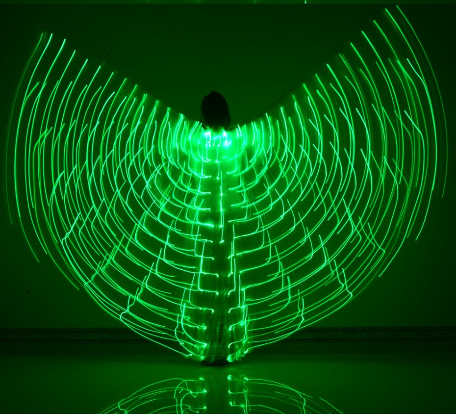 LED Isis křídla - ZELENÁ  (198 diod)