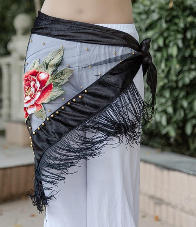 Belly dance šátek ROSA - vícebarevný