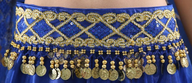 BOLLYWOOD dívčí kostým - TMAVĚ MODRÝ