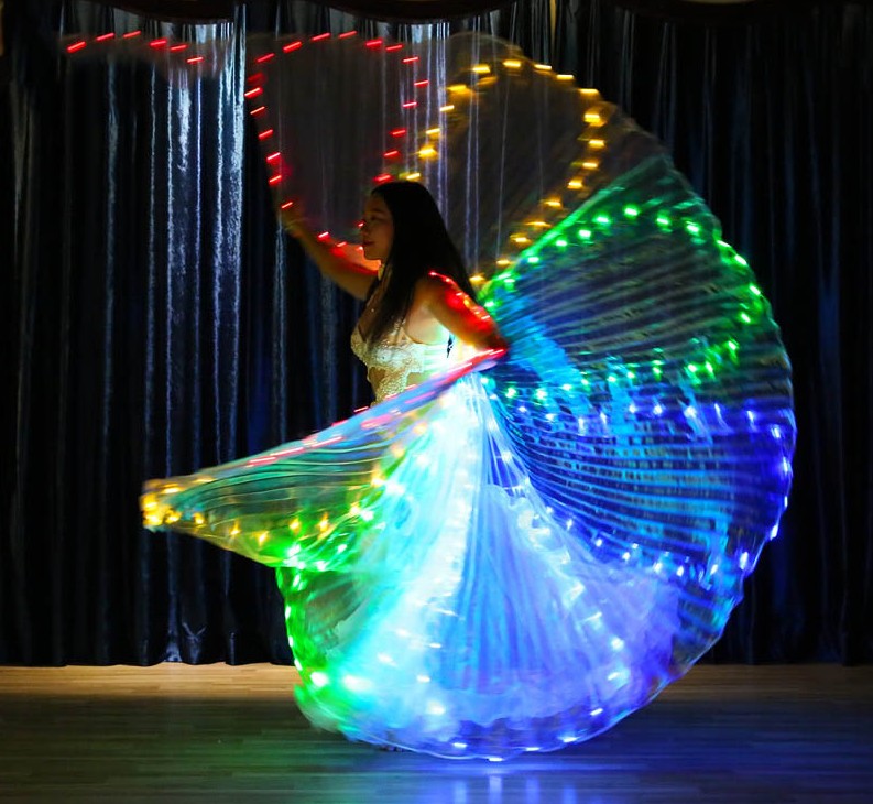 LED Isis křídla LÍSTEČKY - MULTICOLOR (288 diod)