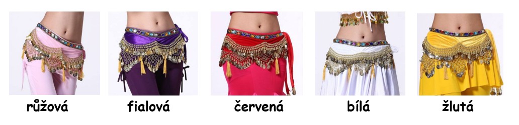 Sametový šátek BENNY se zlatými penízky