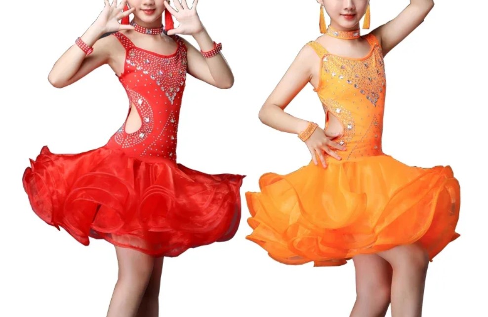 Dívčí latino šaty JUSTINA