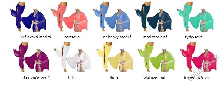 Set KALHOTY + TOP (01), šifon, 25 barev, I NA MÍRU