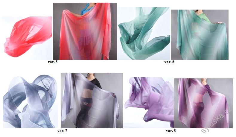 Závoj - DUHOVÝ - 13 barev