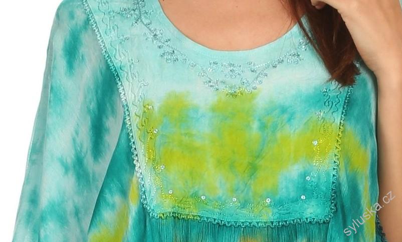 Tunika (kaftan) Lepha - ZELENÁ (až 150 cm)