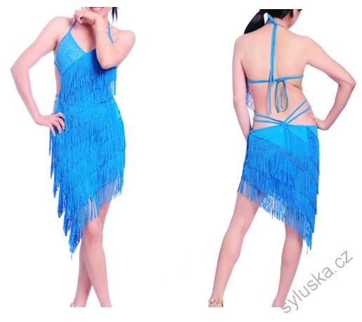 Latino šaty SAMBA s třásněmi