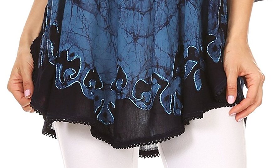 Tunika (kaftan) Lyneda - modrá (do 127 cm)