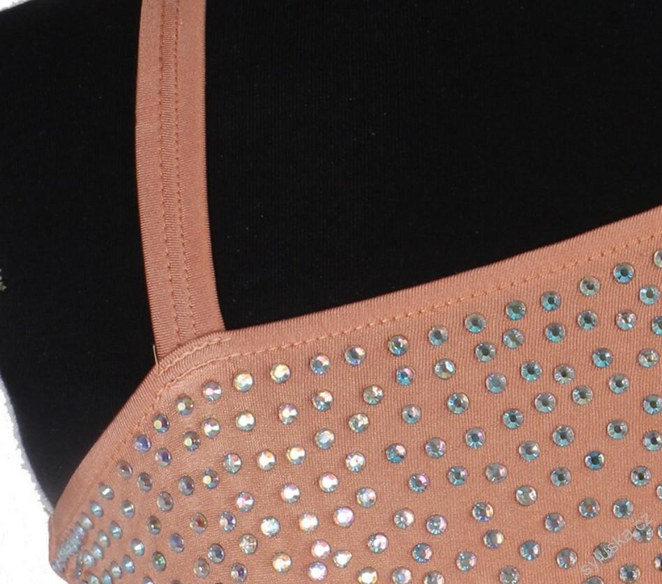 Šaty na latinu s barevnými třásněmi, vel. S až XXL