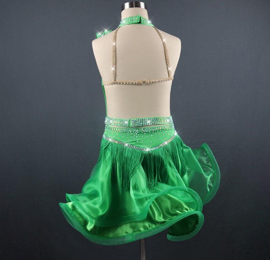 Latino šaty MARINA - ZELENÉ, vel. S až XXL