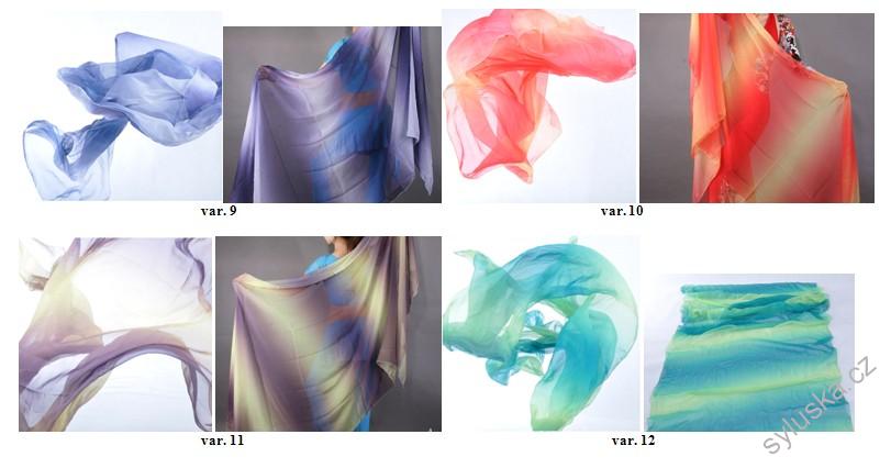 Závoj - DUHOVÝ - 13 barev