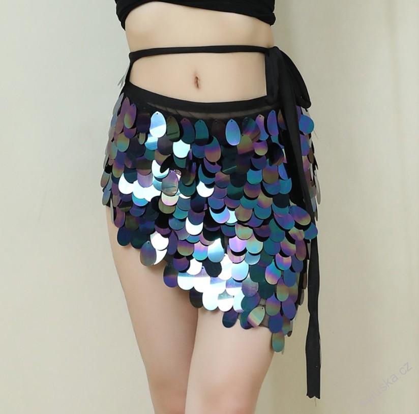 Belly dance šátek MOŘSKÁ PANNA - vel. S-XL