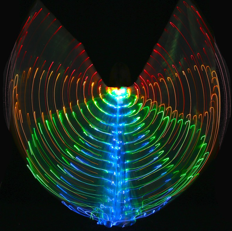 LED Isis křídla LÍSTEČKY - MULTICOLOR (288 diod)