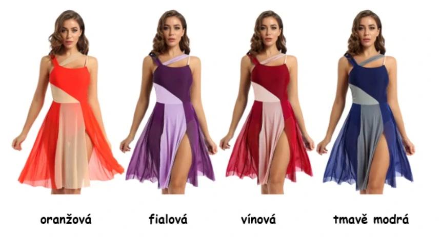 Taneční šaty EDINA - více barev